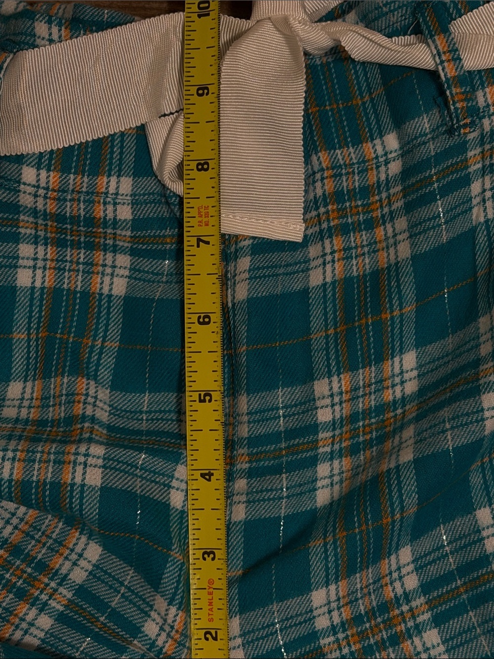 NFL Apparel Miami Dolphins Women's Sz. L Plaid Flannel Pajama Lounge Pants - Picture 6 of 9